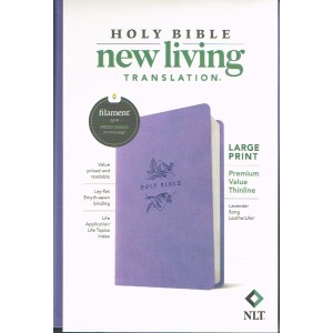 NLT Holy Bible Large Print Premium Value Thinline In Lavender